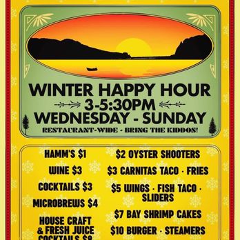 The Salmonberry - WINTER Happy Hour - Salad Near Me - Wheeler, Oregon The Salmonberry - WINTER Happy Hour - Salad Near Me - Wheeler, Oregon