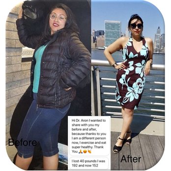 Oksana Aron, MD - Thank you Doctor Aron, I lost 40 pounds - Weight Loss Centers Near Me - Brooklyn, New York Oksana Aron, MD - Thank you Doctor Aron, I lost 40 pounds - Weight Loss Centers Near Me - Brooklyn, New York