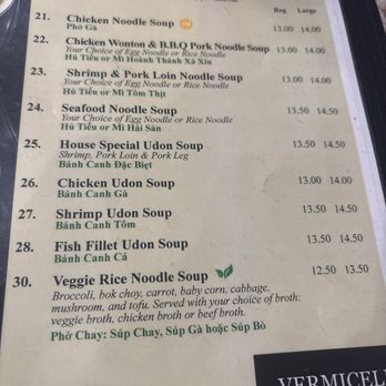 Pho Rex - Chicken menu - Vietnamese Near Me - Upland, California