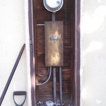 D & L Electrical - This panel was on the back of a garage. We moved the Service entry to the back of the house, and installed a Sub Panel in thi... - Electricians Near Me - Long Beach, California D & L Electrical - This panel was on the back of a garage. We moved the Service entry to the back of the house, and installed a Sub Panel in thi... - Electricians Near Me - Long Beach, California