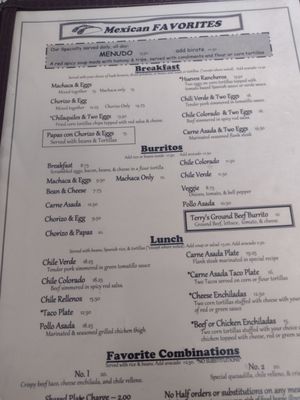 Menu photo 2 Brownie's Diner Brawley, CA