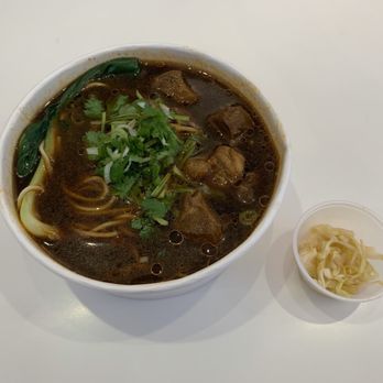 Mayflower Dumpling Express - Braised Beef Noodle Soup for $9.50 -- delicious! - Dim Sum Near Me - Anaheim, California Mayflower Dumpling Express - Braised Beef Noodle Soup for $9.50 -- delicious! - Dim Sum Near Me - Anaheim, California