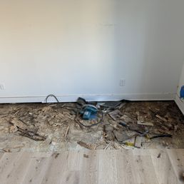 our floors had to be taken out because there was so much water damage. this was missed by crosstown.