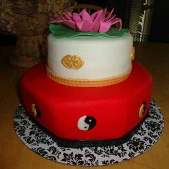 Royal Sweet Cake - a red and white cake - Bakeries Near Me