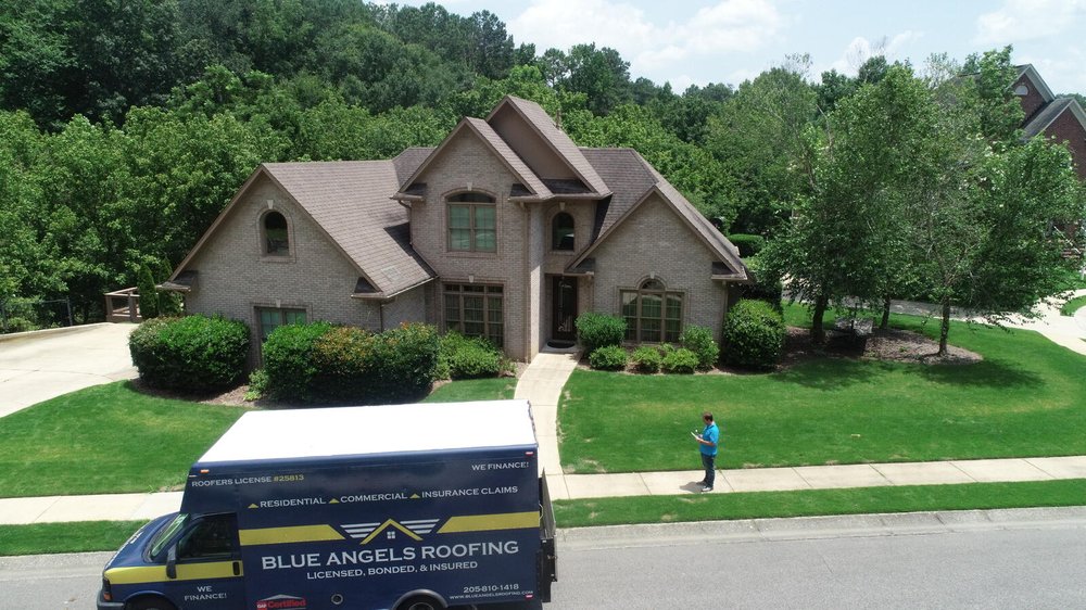Slide of Blue Angels Roofing