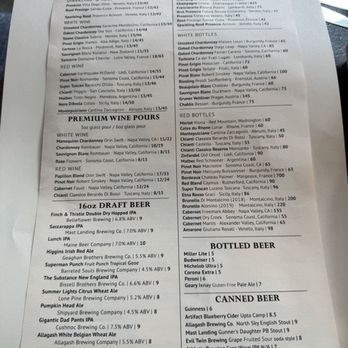 Sicilian Table - Menu as of 9/10/25 - Mediterranean Near Me - Falmouth, Maine