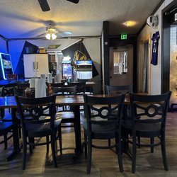 Whiskey Throttle BBQ - Seating area in the front.