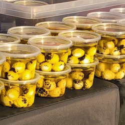 Surfside Farmers Market Cape Coral - Mediterranean food. Yogurt balls, olives, free samples