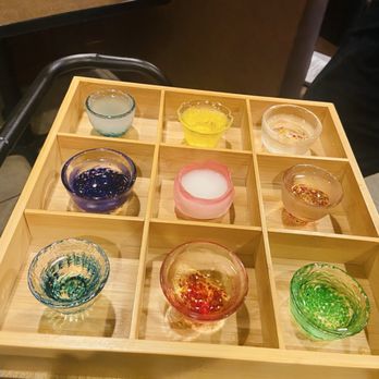 Suki Sushi - Sake sampler - Sushi Bars Near Me - Sugar Land, Texas Suki Sushi - Sake sampler - Sushi Bars Near Me - Sugar Land, Texas
