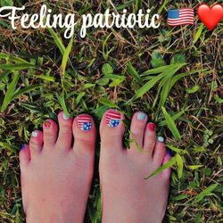 Vip Nail & Spa - One of the guys did this toes for Fourth of July once again I am so pleased