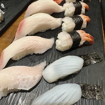 Sushi & Roll - Hamachi nigiri , Amaebi Nigiri, Ika Nigiri - Japanese Near Me - Surrey, British Columbia