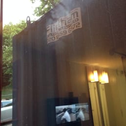 The lovely view out my window. I had to completely move to the side to even see the trees.