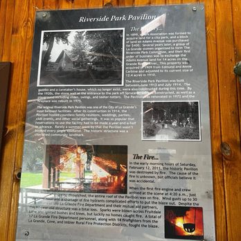 Riverside Park - History mural - Parks Near Me - La Grande, Oregon
