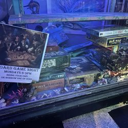 Sea Cave - Board Game Night on Mondays. Bring your own or borrow theirs.