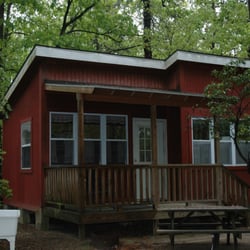 One of the custom-built cabins at Baker's Acres