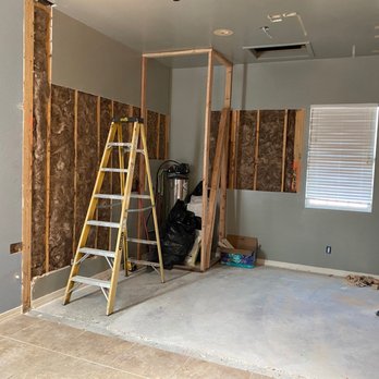 Integral Homes - Prepping extension (what used to be the garage) - General Contractors Near Me