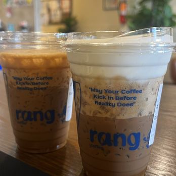 Rang Coffee - Rang Cafe Sua Da (Left) Rang Salted Cold Foam (Right) - Coffee & Tea Near Me - Sugar Land, Texas Rang Coffee - Rang Cafe Sua Da (Left) Rang Salted Cold Foam (Right) - Coffee & Tea Near Me - Sugar Land, Texas