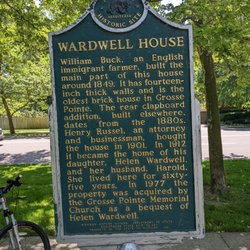 Wardwell House Marker - Wardwell House Historic Marker, rear