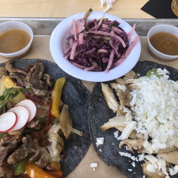 Mal Pan - Steak and chicken tacos with Jicama slaw - Mexican Near Me - Charlotte, North Carolina Mal Pan - Steak and chicken tacos with Jicama slaw - Mexican Near Me - Charlotte, North Carolina
