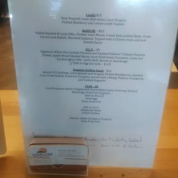 Local Loaf - Awesome menu. - Bakeries Near Me - Charlotte, North Carolina