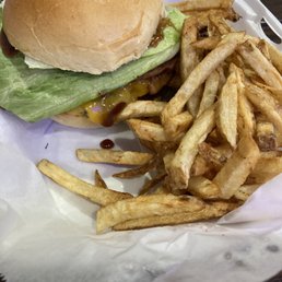 Rodeo Burger and fries
