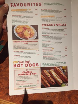 Menu photo 1 Frankie and Benny's London, XGL Menu photo 1 Frankie and Benny's London, XGL