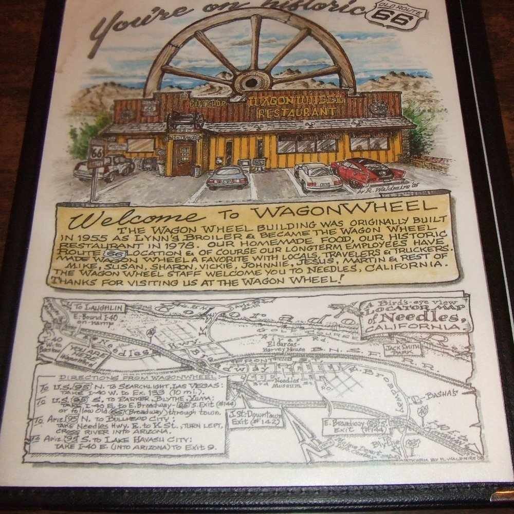 Wagon Wheel Restaurant - Menu cover - American Near Me - Needles, California Wagon Wheel Restaurant - Menu cover - American Near Me - Needles, California
