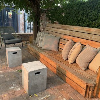 Estella - Outdoor bench seating area - Tacos Near Me - Reno, Nevada