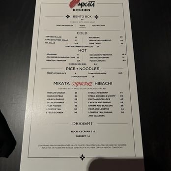 Mikata - Menu - Sushi Bars Near Me - Dunwoody, Georgia