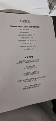 Menu photo 6 Bull & Bear Orlando, FL