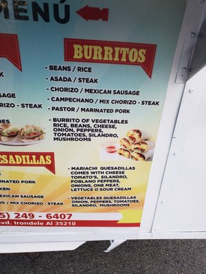 Menu photo 2 Taco Mariachi Irondale, AL