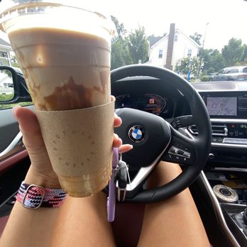 Druthers Coffee - Caramel Oat Milk Latte - Coffee & Tea Near Me - Stony Brook, New York Druthers Coffee - Caramel Oat Milk Latte - Coffee & Tea Near Me - Stony Brook, New York