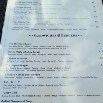 The Shaskeen - a menu for sandwiches and burgers - Pubs Near Me - Manchester, New Hampshire The Shaskeen - a menu for sandwiches and burgers - Pubs Near Me - Manchester, New Hampshire