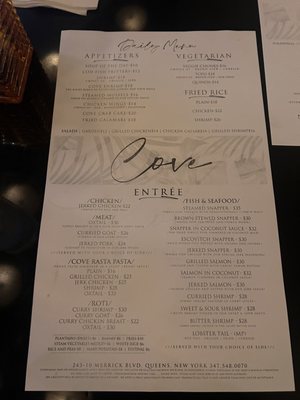 Menu photo 2 Cove Restaurant & Lounge Queens, NY