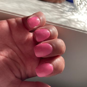 J'aime Nails - Fake products for sure. Overpriced and horrible powder manicure. After less than 3 days my nails looked like this. - Nail Salons Near Me - Astoria, New York
