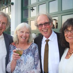 Crystal Lake Catering Company - A couple of couples enjoy a specialty cocktail (mint juleps) that the bride and groom chose for their guests!