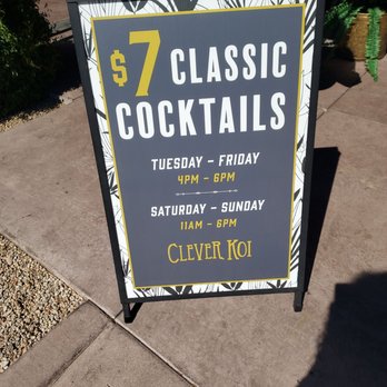 Clever Koi - Happy Hour on weekends which is hard to find in Arizona - Asian Fusion Near Me - Gilbert, Arizona