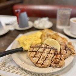 Country Way - Boneless Pork Chops and eggs