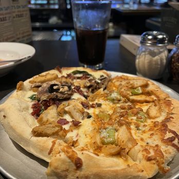 MacKenzie River Pizza Co. - Small pizza half Buffalo chicken, half flathead. It was so good I went back and got this as a large later. - Pizza Near Me - Whitefish, Montana MacKenzie River Pizza Co. - Small pizza half Buffalo chicken, half flathead. It was so good I went back and got this as a large later. - Pizza Near Me - Whitefish, Montana