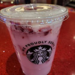 Gourmet Grind - Strawberry Acai Refresher with coconut milk