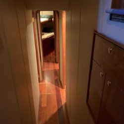 Alibi Adventures - Hallway going down stairs.