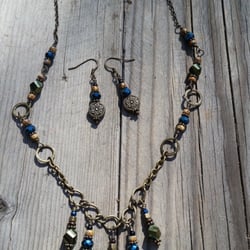 Jewelry By Robyn - One of a kind handmade necklace and earring set