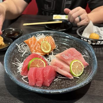 Matsu Sushi AYCE - Sashimi pieces Yellowtail Salmon Tuna - Japanese Near Me - Gilbert, Arizona Matsu Sushi AYCE - Sashimi pieces Yellowtail Salmon Tuna - Japanese Near Me - Gilbert, Arizona