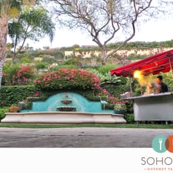 Villa Verano Estate - SoHo Taco grilling in the main courtyard area of the Villa Verano Estate in Santa Barbara.
