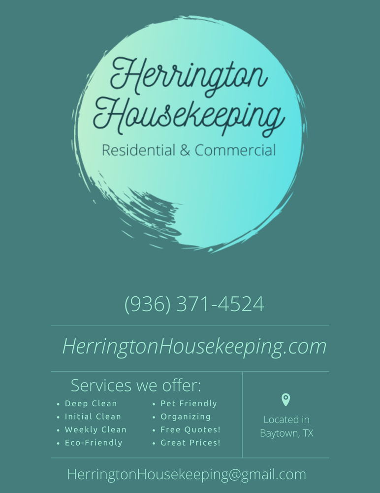HERRINGTON HOUSEKEEPING Request a Quote Mont Belvieu, Texas Home