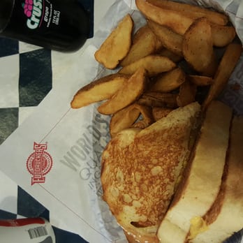 Fuddruckers - Kid's meal grilled cheese. Huge! - Burgers Near Me - Concord, California