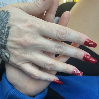 Unique Nail Salon - Color is candy apple I believe 235 SNS dip powder - Nail Salons Near Me - Jacksonville, Florida Unique Nail Salon - Color is candy apple I believe 235 SNS dip powder - Nail Salons Near Me - Jacksonville, Florida