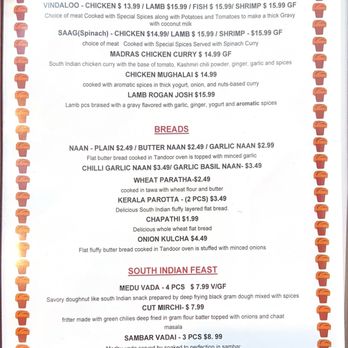 Vayals Indian Kitchen - Menu (Page 5) - Indian Near Me - Phoenix, Arizona Vayals Indian Kitchen - Menu (Page 5) - Indian Near Me - Phoenix, Arizona