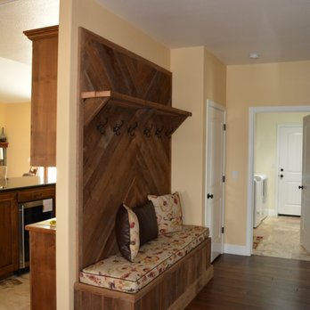 Valley Construction - a living room with a built in bench - General Contractors Near Me Valley Construction - a living room with a built in bench - General Contractors Near Me