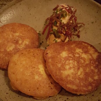 Husk - Johnny cakes with pimento cheese - Southern Near Me - Nashville, Tennessee Husk - Johnny cakes with pimento cheese - Southern Near Me - Nashville, Tennessee